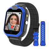 Reloj Inteligente P/niños Pthtechusde 4-12 Años - Azul