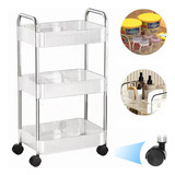 Carrito Organizador 3 Niveles Acrílico Para Baño Cocina