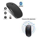 Mouse Recargable Inalámbrico Óptico Usb Bluetooth