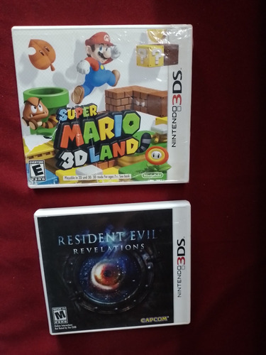 Lote Juegos 3ds Resident Evil + Mario 3d Land