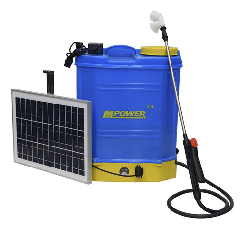 Fumigadora Con Panel Solar Mpower Color Azul
