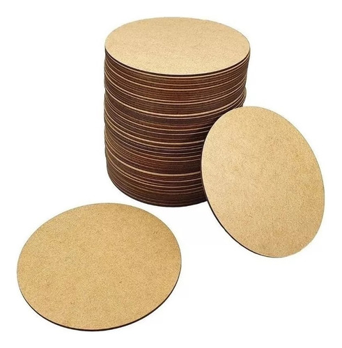 Base Soupla Kit Com 50 Unid Diam 35 Cm Mdf Crua Lisa Oferta.