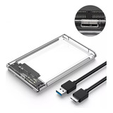 Kit Cofre Case Transparente Disco Duro Sata 2.5 Usb 3.0