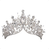 Corona Reina Diademas Moda Tiara Boda Tocado Novia Princesa