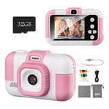 Cámara Digital Suyizo Selfie 1080p Para Niños, Color Rosa