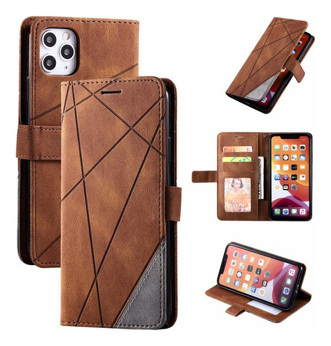 Capa Capinha Para iPhone Slot Para Cartão Fechado Magnético