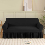 Funda Cubre Sillon Sofa Liso Turco 3 Cuerpos