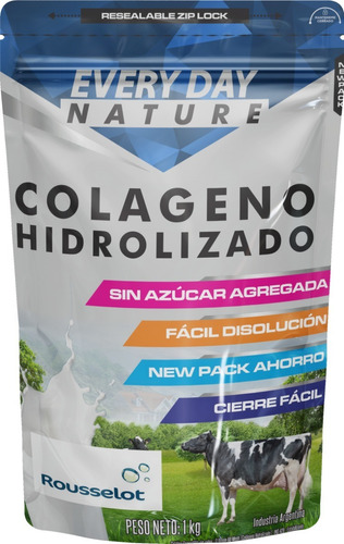 Colageno Hidrolizado 2 Kg Rouss Menos Olor Menos Sabor Edn