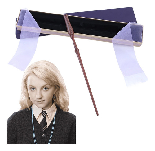 Varita Vara Mágica Luna Lovegood De Harry Potter Tamaño Real