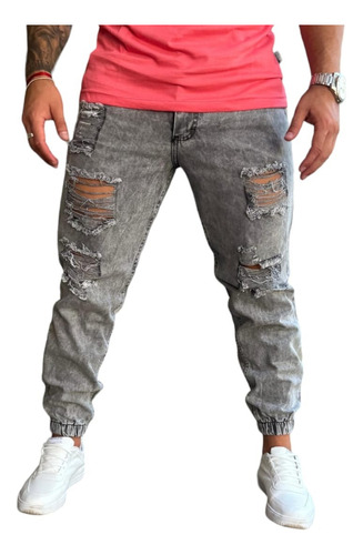Jeans Joggers Mom Con Roturas. Calidad Premium