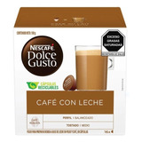 Cápsulas Nescafé Dolce Gusto Café Con Leche 16 Pzas 3 Cajas