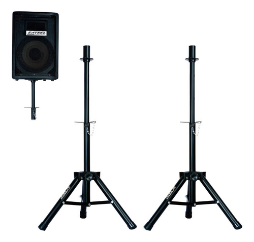Kit 2 Suporte Tripé Pedestal Para Caixa De Som Acústica Ibox