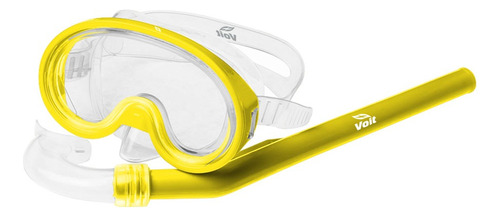 Set Acuatico Voit Junior Visor + Snorkel Color Amarillo