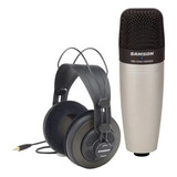 Pack Micrófono Samson C01850 Mic C01 + Auricular Ch850 Cuota