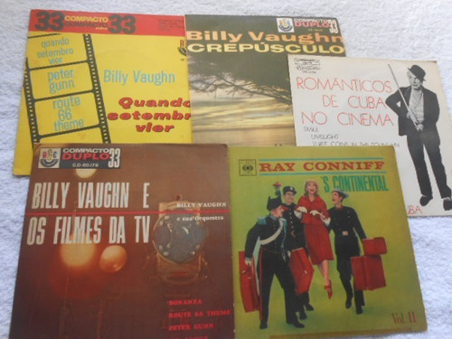 Vinil Ray Conniff Billy Vaughn Etc 5 Compactos De Orquestras