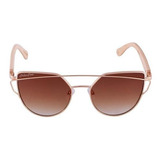 Gafas Modernas Con Marco De Metal, Mxsne-002, Brown, Uv400,