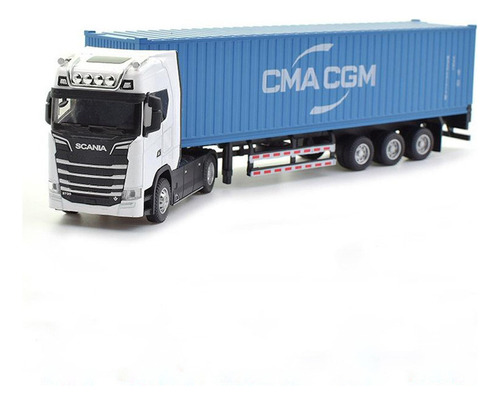 Scania Remolque Camión Contenedor Escala 1:50 Metal .