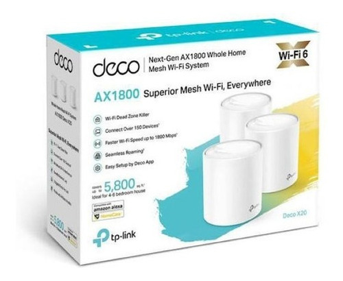 Tp-link Sistema Wifi 6 Mesh Deco X20 1800mbps 3un.