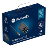 Kit Carregador E Cabo C Turbo Motorola Original 68w Edge