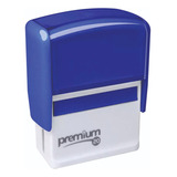 Carimbo Automático Premium 20  Tinta Preto Exterior Azul-escuro