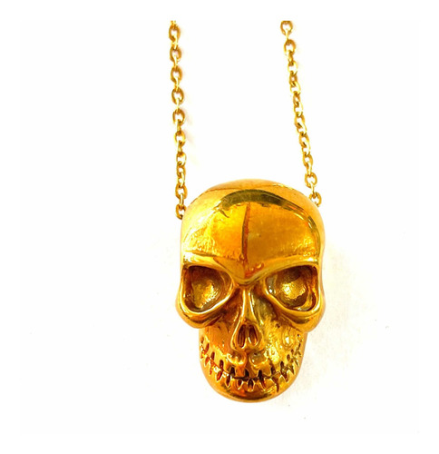 Collar Para Hombre Calavera Acero Inoxidable