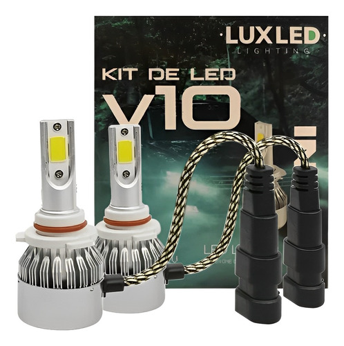 Kit Lampada Super Led Hb4 6500k 20000lm 30w 12v V10 Mini