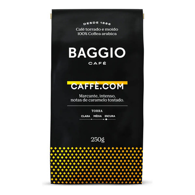 Café Torrado e Moído Baggio Premium Pacote 250g | MercadoLivre