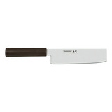 Cuchillo De Sushi 17 Cm Tramontina Nakiri Acero Inoxidable Color Marrón