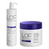 Kit Lof Shampoo 1 Litro+ Máscara Matizadora Silver 500g