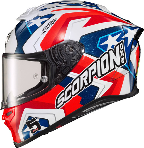 Casco Scorpion Exo Exo-r1 Air Bautista Ls Rojo/bla/azu