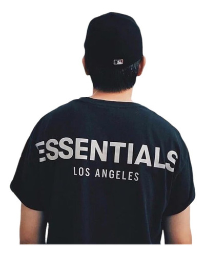 Remera Oversize Essentials Los Angeles Fear Of God Aesthetic