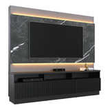 Estante Home Theater Para Tv Até 70 Pol. Com Led E Espelho P