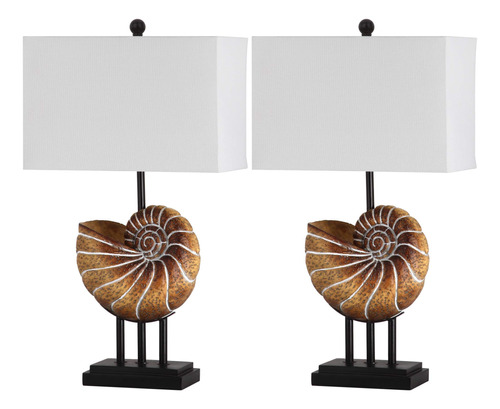 Safavieh Lighting Collection Nautilus - Juego De 2 Lámpara.