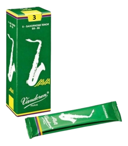 Palheta Para Saxofone Sr273 Tenor 5 Uni Vandoren 3 Java