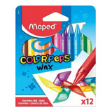 Crayones De Cera Maped Color Peps Wax X 12