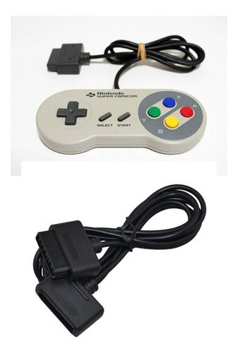 Controle Para Super Nintendo / Super Famicom + Cabo Extensor