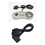 Controle Para Super Nintendo / Super Famicom + Cabo Extensor