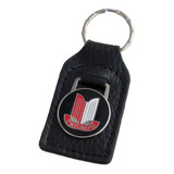 Llavero - Triumph Shield (red/white) Leather And Enamel Key 