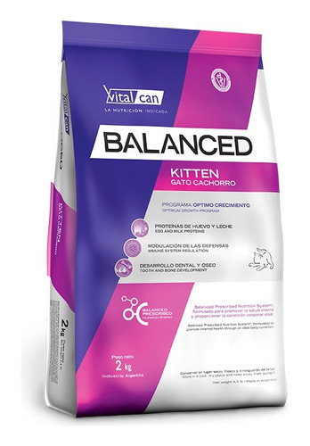 Alimento Vitalcan Balanced Gatito Kitten 7.5kg