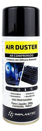 Ar Comprimido Aerossol Implastec Air Duster 164ml 200g