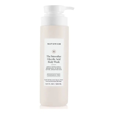 Naturium Smoother Glycolic Acid Exfoliating Body Wash 16.9oz Fragancia Sin fragancia | Envío gratis
