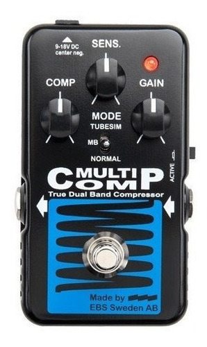 Pedal P/ Baixo Compressor Ebs Multicomp Blue Label - 3 Tipos