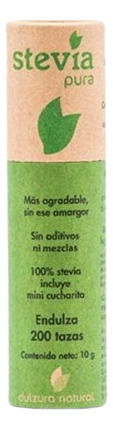 Endulzante Stevia Pura 10 Gr -200 Tazas