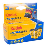 3 Pack De Rollo 35mm Kodak Ultramax Iso 400 24exp C/u