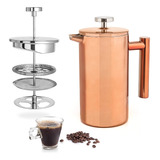 Mixpresso French Press Coffee Maker, Stainless Steel, 800 Aa