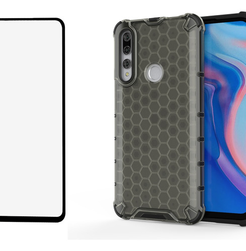 Funda Rudo Uso Translúcido Silicona Para Huawei Honor +mica