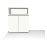 Mueble Cocina Mesa Auxiliar Microondas Y Puerta