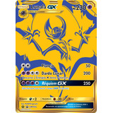 Lunala Gx Carta Pokemon Dourada 