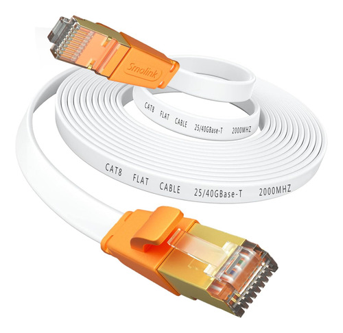 Cable Ethernet Cat 8 Cable Lan De Red De Internet Plano De 2