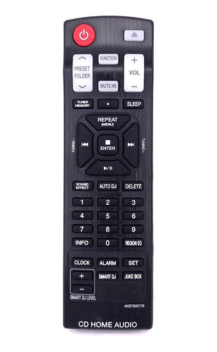 Control Compatible LG Minicomponente Akb-6721 Cm4330 Cm4640